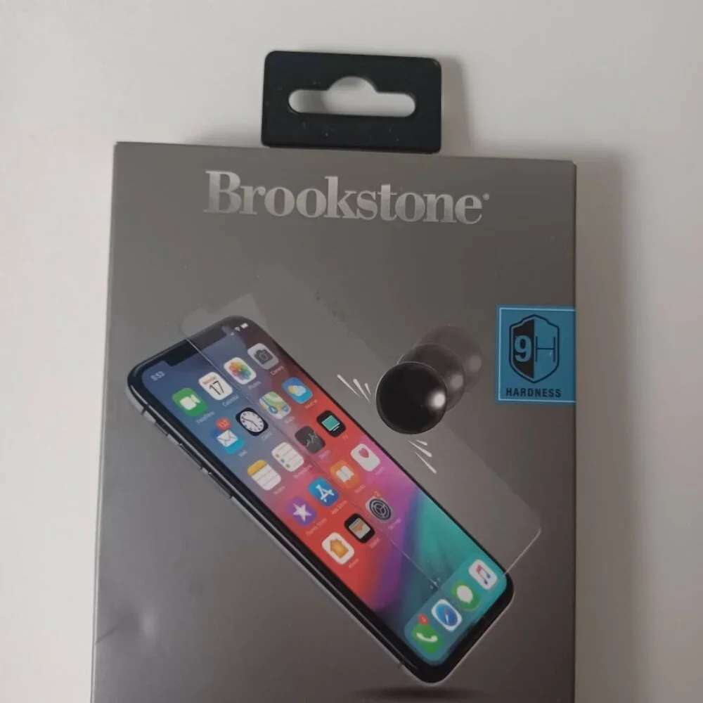 Brookstone Screen Protector NEW For iPhone X & XS -Tempered Glass -Ultra Clear